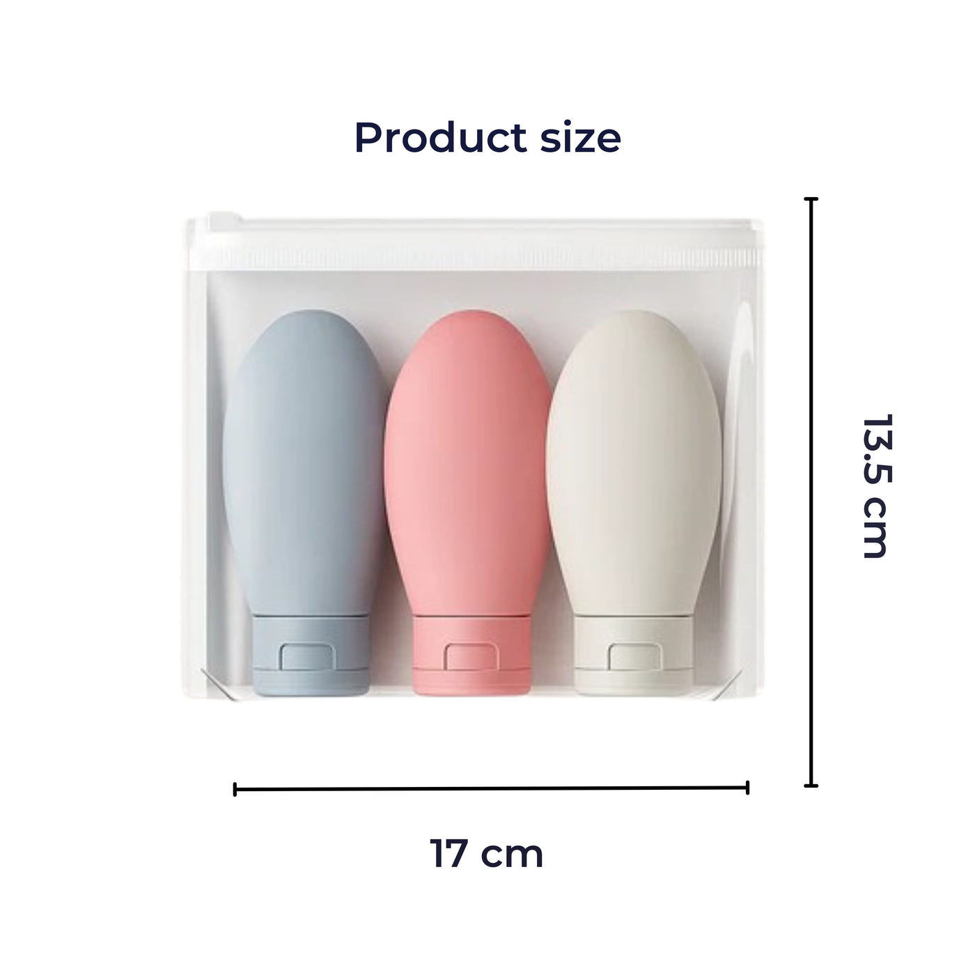 EcoVoyage Kit | Travel Cosmetic Bottle Set – Leak-Proof Silicone – 60 ml Refillable – Ideal for Carry-On Trips