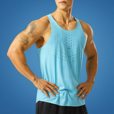 AirFlex | Gym Tank Top – Breathable Ventilated Fabric – Sleeveless Stretch Fit – Men’s Fitness Training & Workout Performance Vest
