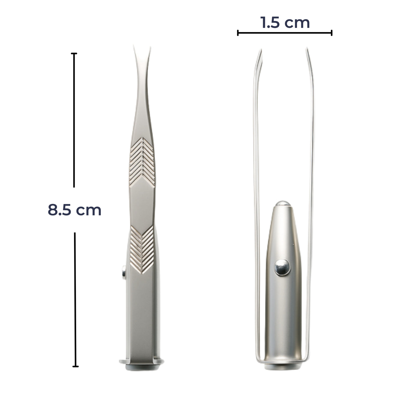 BrowSure | Eyebrow Tweezers – Rust-Resistant Stainless Steel – LED Light Precision Grip – Long-Lasting At-Home Grooming