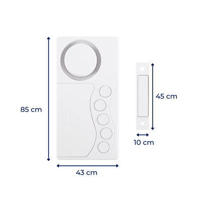 SecureSense | Door Opening Alarm Sensor – Instant Alert Modes – 108dB Loud Slim Design – Easy Install – Protect Kids & Home Security