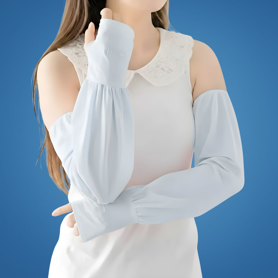 ShadeGuard | UV Arm Sleeves – Cooling Sun Protection – Breathable Anti-Slip Grip – Keeps Arms Cool Dry Comfortable – For Cycling Running