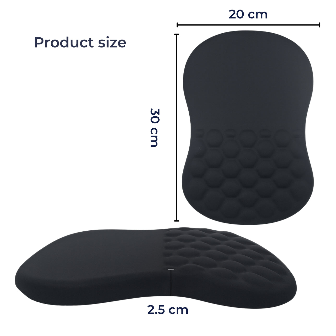 ErgoEase | Wrist Rest Mouse Pad – Relieves Wrist Pain – Cushioned Non-Slip Base – For Office Work & Gaming