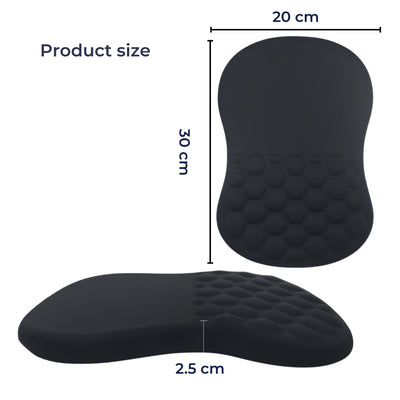 ErgoEase | Wrist Rest Mouse Pad – Relieves Wrist Pain – Cushioned Non-Slip Base – For Office Work & Gaming