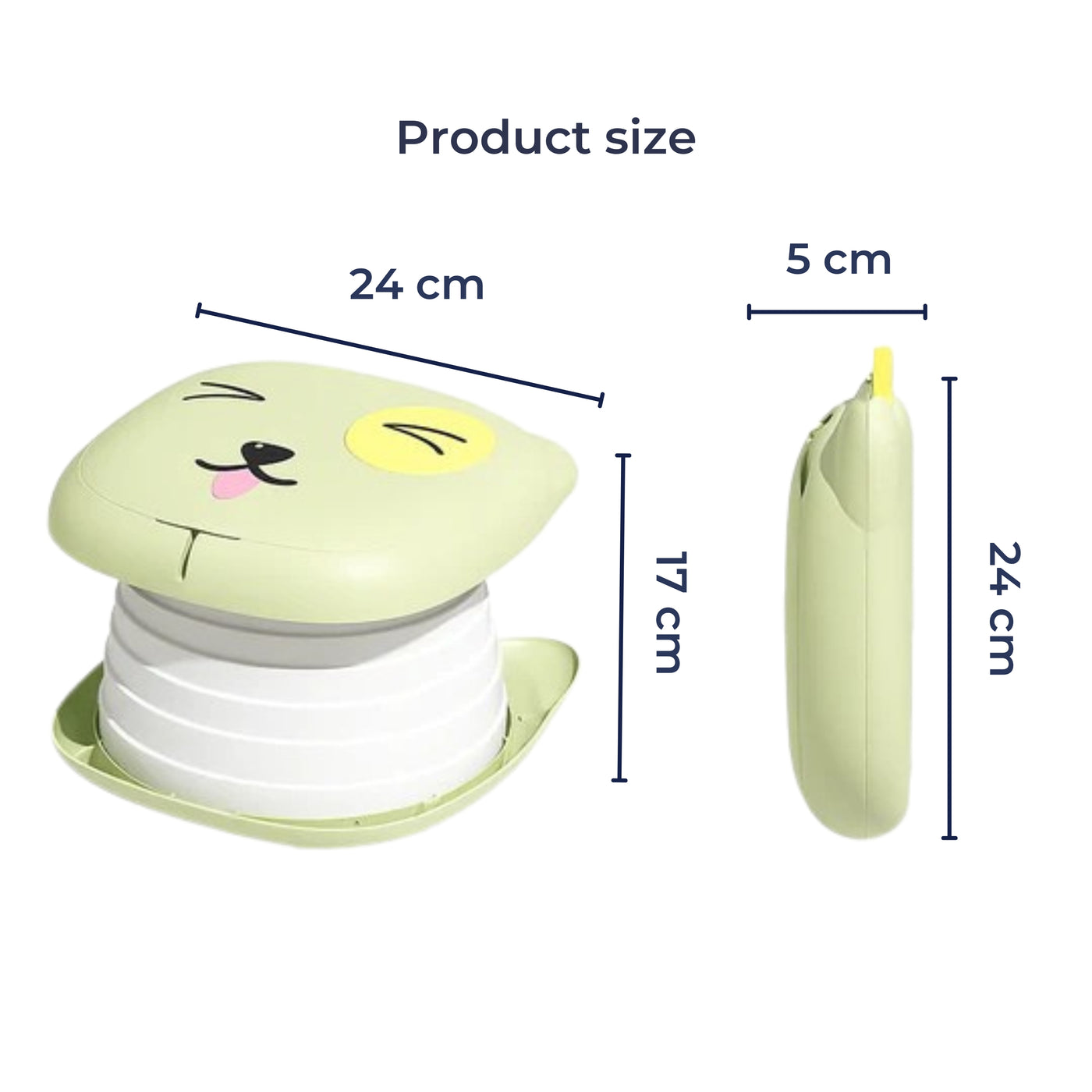 TravEase Potty | Portable Potty Toddler – Odour-Blocking Liners – Strong 50 kg Capacity – Travel & Day Out Use