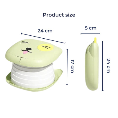 TravEase Potty | Portable Potty Toddler – Odour-Blocking Liners – Strong 50 kg Capacity – Travel & Day Out Use