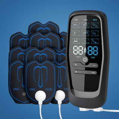 StimEase | Muscle Stimulator EMS – Intense Pain Relief – USB-Powered 10 Pads – Back & Shoulder Discomfort