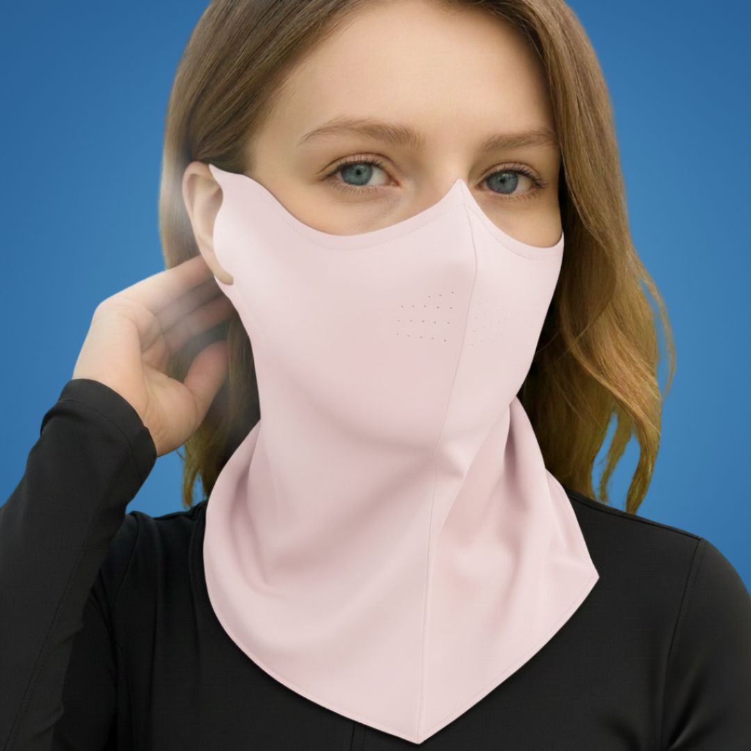 SolarGuard | Sun Protection Face Mask – Cooling & Breathable – Moisture-Wicking Fabric – Outdoor Use – Prevents Sunburn & Skin Damage