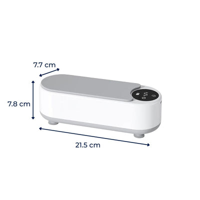 PureWave | Ultrasonic Cleaner – USB Rechargeable – 450 ML Tank – Deep Clean Removes Dirt Safely – For Glasses Jewellery Dentures at Home