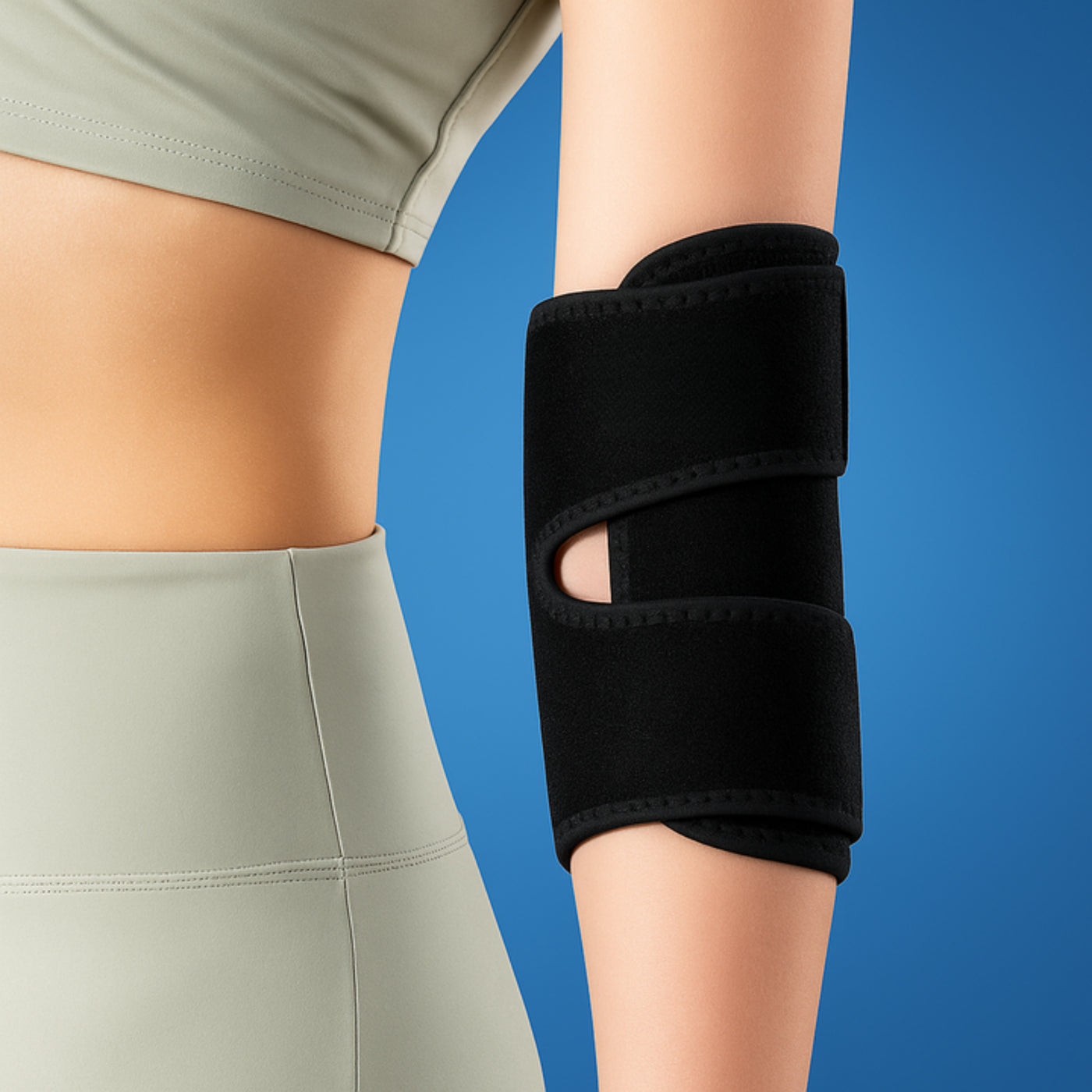 ElboFlex | Elbow Support Wrap – Adjustable Compression – Breathable Neoprene Strap – For Tennis Elbow & Daily Activities