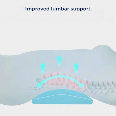 SleepAlign Lumbar Support Pillow for Sleeping | Relieves Back Pain - Improves Spinal Alignment -  Comfortable Pillow for Back Pain Relief