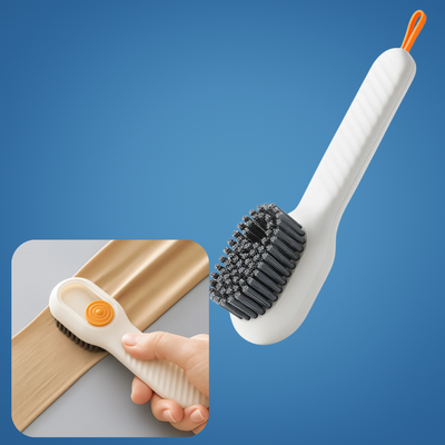 CleanStride | Trainer Cleaning Brush – Built-in Soap Dispenser – Soft Non-Scratch Bristles – Quick Shoe Cleaning – Protects Delicate Materials