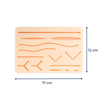 RealStitch | Suture Practice Kit – Durable Multi-Layer Silicone Pad with Tools – Tear-Resistant Reusable Training for Medical Students