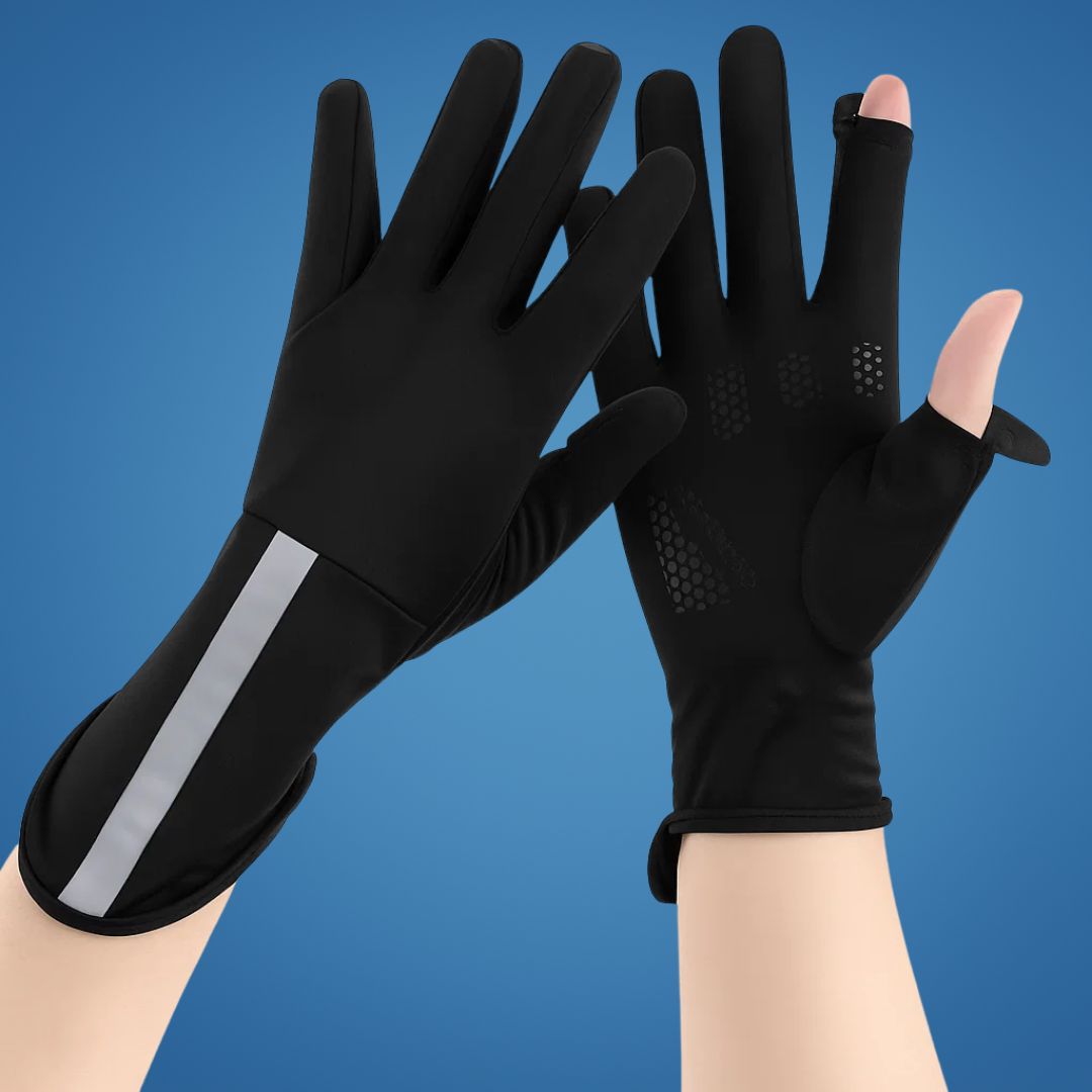 SunGuard | UV Protection Gloves – Breathable Cooling Fabric – Open Finger Touchscreen – Lightweight Comfort – Outdoor Driving & Cycling