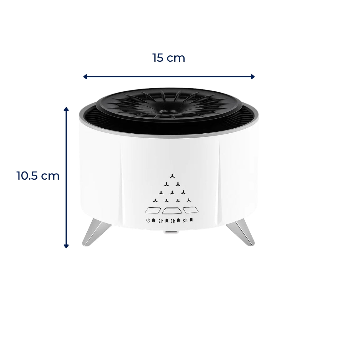 MistAura | Diffuser Humidifier – Ultrasonic Quiet Operation – 350 ml Tank – Sleep Relaxation – Relieves Dry Air & Aids Better Breathing