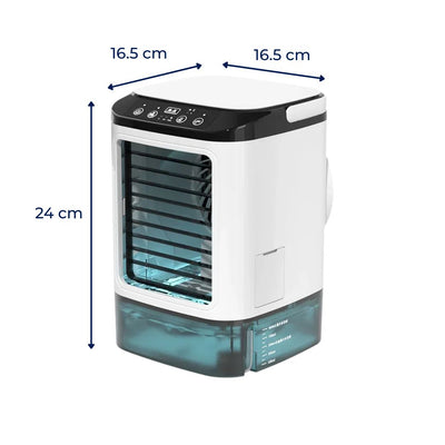 CoolEase | Portable Air Cooler – Quiet 12W Cooling Fan – 900ml Tank – Energy Saving – Bedroom Desk Use – Fast Cooling – Sleep Comfort