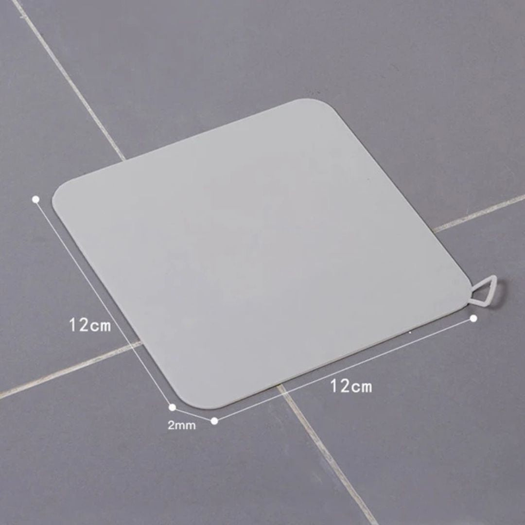 EcoFlow Shower Drain Silicone Cover | Anti Odour Mat - Catches Hair and Debris - Prevents Clogs in the Shower