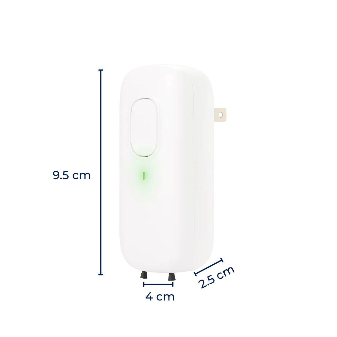 AerisPure | Plug-in Air Purifier – Negative Ion – Ultra-quiet ≤ 5 dB – Removes Smoke Odours & Pet Dander – Clean Fresh Air for Bedrooms