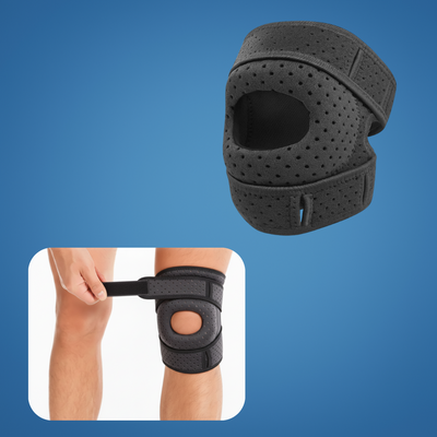 PatellaGuard | Patella Support Brace – Knee Pain Relief – Breathable Elastic Support – Adjustable Non Slip Strap – Running Training Daily Use