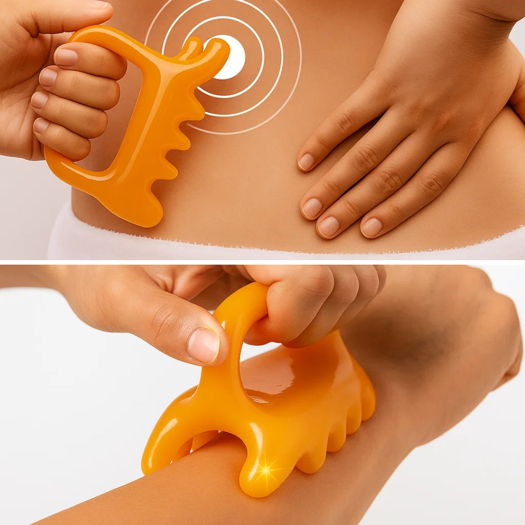 MuscleEase | Acupressure Massager – Knot Relief – Smooth-Edge Handheld Design – Back & Shoulder Recovery – Relax Muscles & Boost Circulation