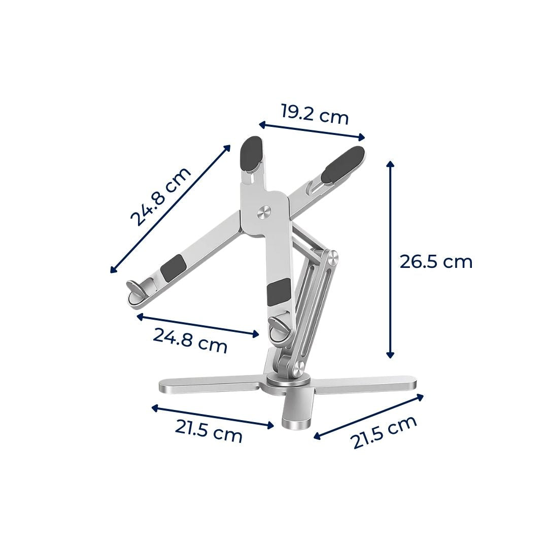 DeskLift | Adjustable Laptop Stand – Ergonomic Elevation – Aluminium Alloy with Ventilation – Reduces Neck Strain & Boosts Comfort