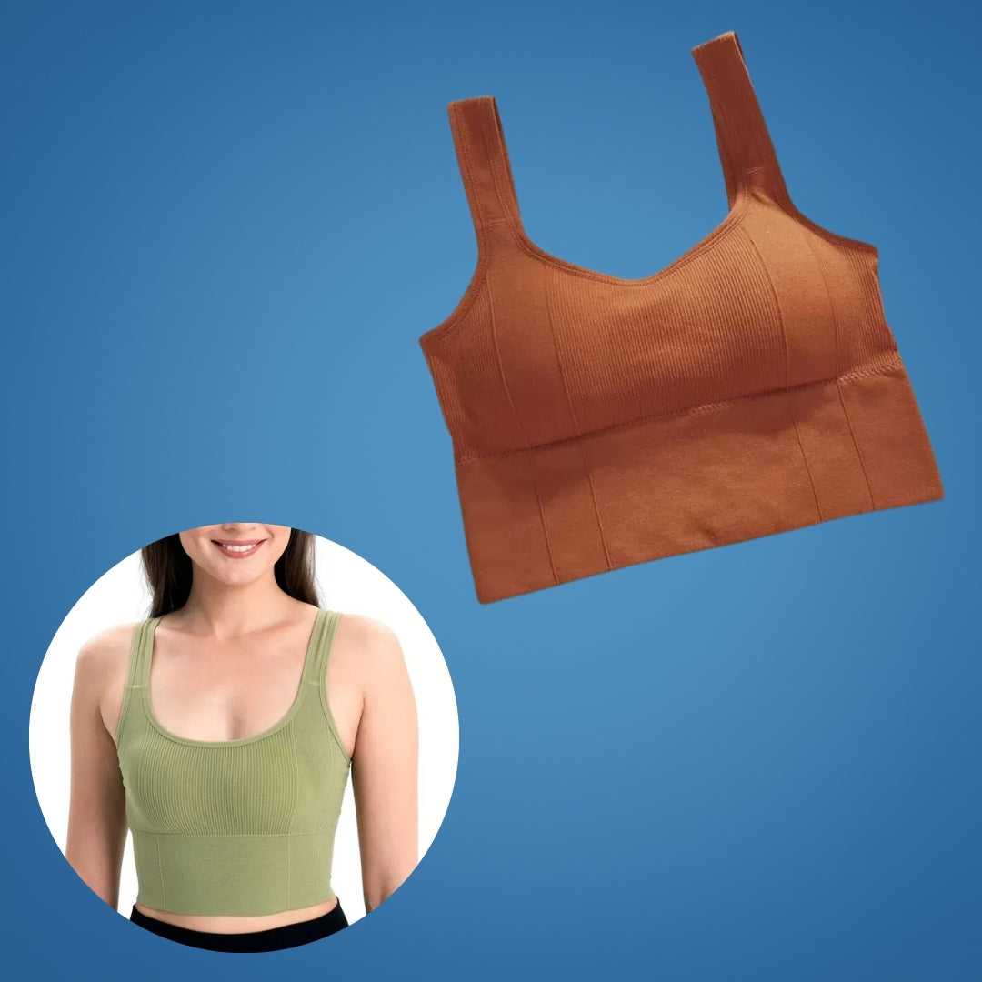 Flexora | Seamless Sports Bra – Cooling Quick-Dry Fabric – Medium Support Fit – Gym & Yoga Workout