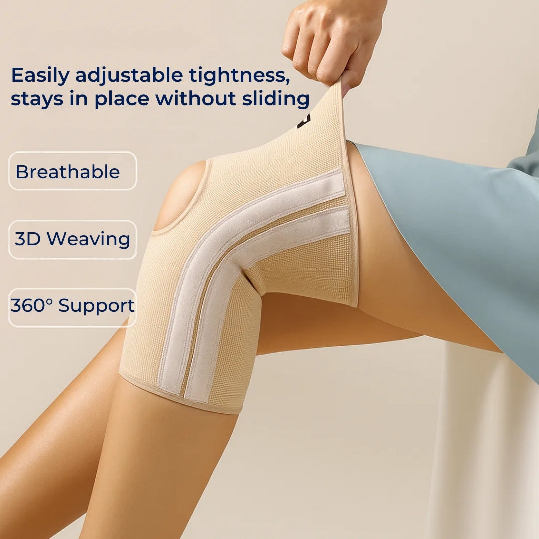 FlexiRelief | Knee Support Sleeve – Pain Relief & Swelling Reduction – Highly Elastic Breathable Non-Slip – Active Recovery & Exercise