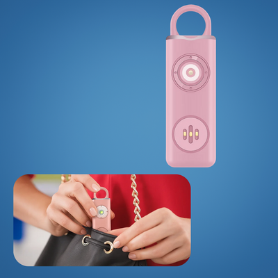 NightGuard | Personal Alarm Keychain – Ultra-Loud 130 dB Siren – Compact LED Torch Safety Device – For Night-Walkers Students & Commuters