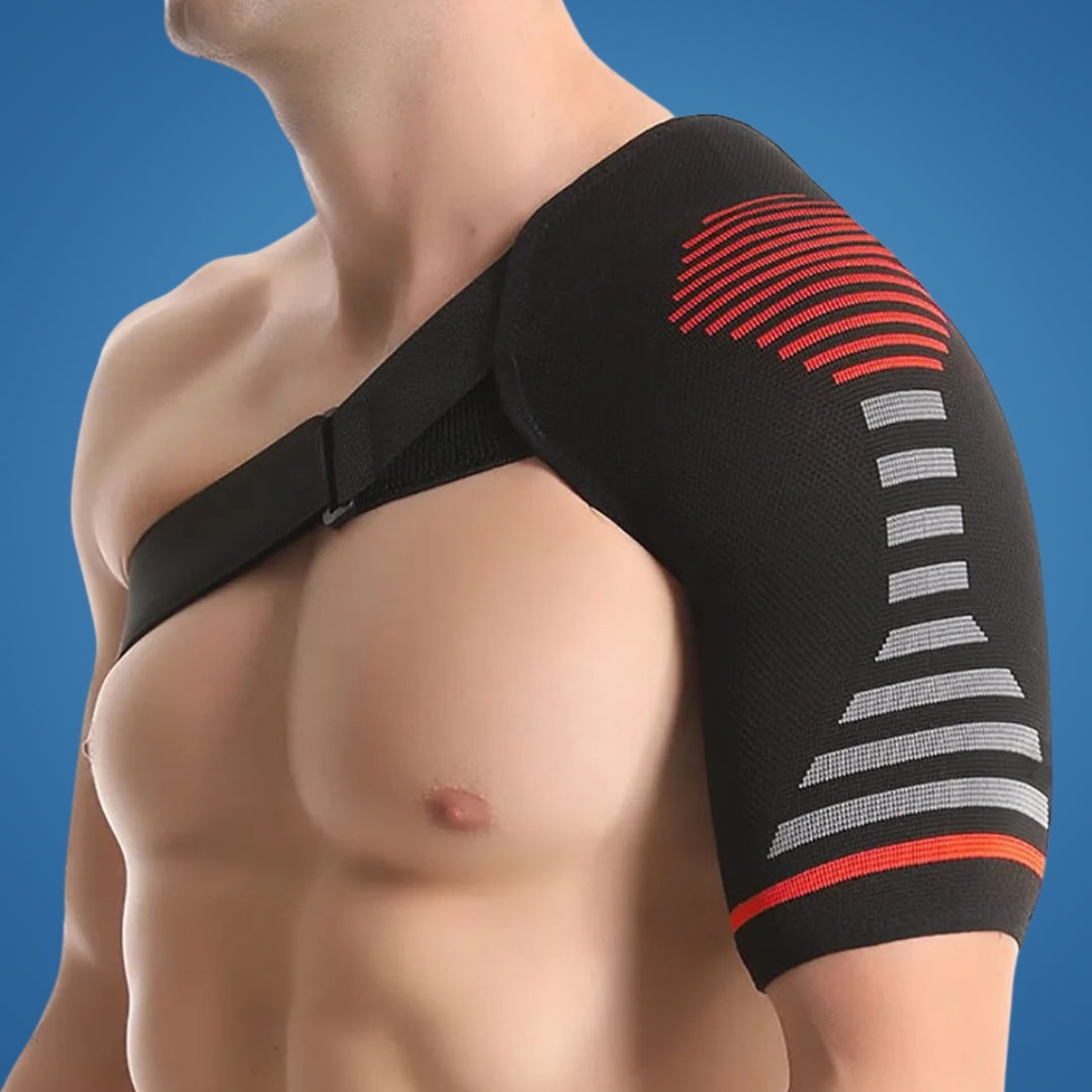 FlexShoulder | Shoulder Support Brace – Pain Relief & Joint Stability – Adjustable Breathable Compression Sleeve – Sports & Daily Wear