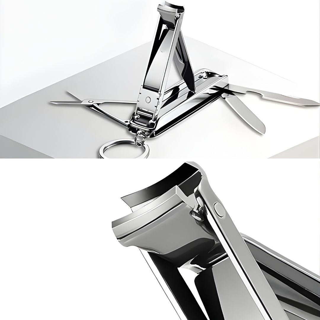 TrimMate | Multi-Function Nail Clipper Tool – 6-in-1 Grooming Gadget – Premium Stainless Steel – Compact Travel Carry for Busy Professionals