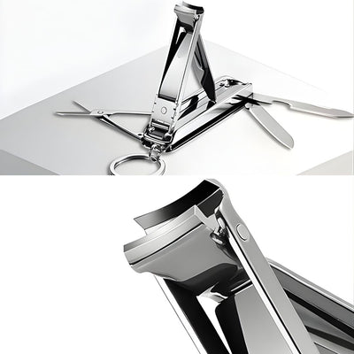 TrimMate | Multi-Function Nail Clipper Tool – 6-in-1 Grooming Gadget – Premium Stainless Steel – Compact Travel Carry for Busy Professionals