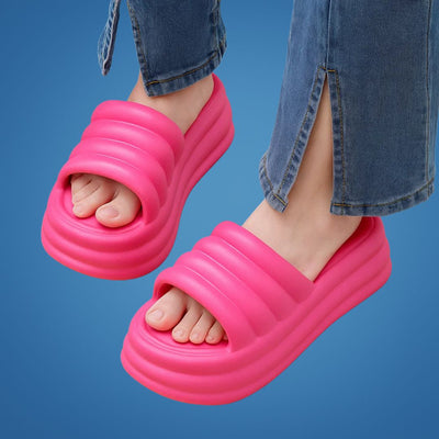 CloudEase | Platform Slider Sandals – Cushioned Sole – Lightweight Design – Women's Summer Comfort