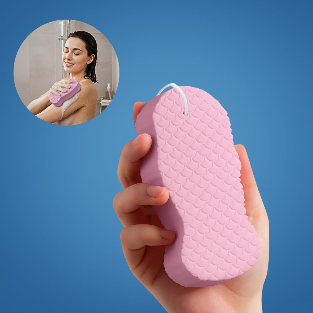 SmoothSkin | Exfoliating Body Scrubber Sponge – Removes Dead Skin & Boosts Circulation – Soft Quick-Dry Design – Gentle for Sensitive Skin