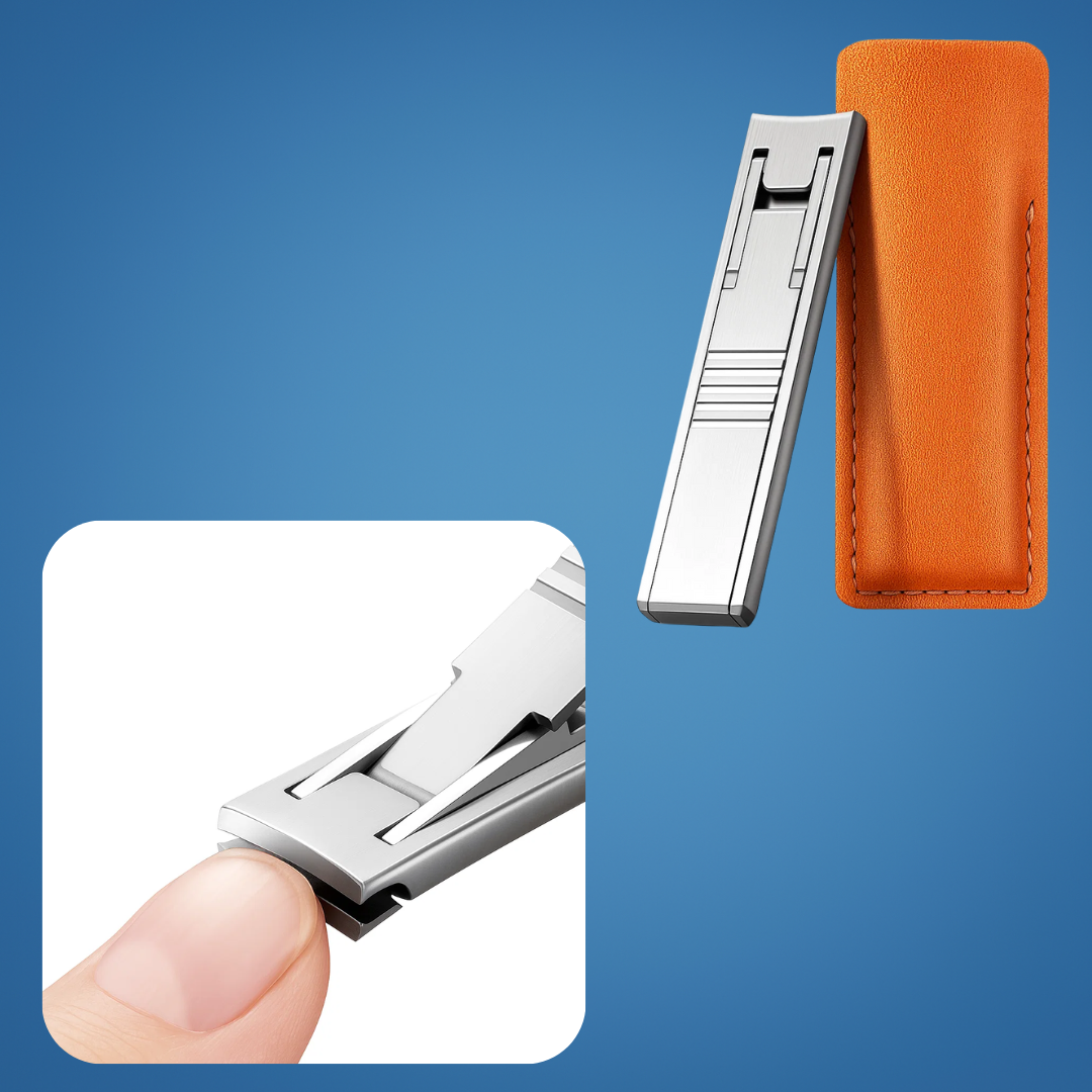 EdgeLux | Nail Clipper – Travel-Slim Design – Rust-Resistant Stainless Steel – Stylish Carry – Portable Grooming for Hands & Fingernails