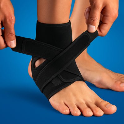 RevoBrace | Ankle Support Sleeve – Stabilising Compression – Breathable Adjustable Straps – Running Gym & Sports Protection