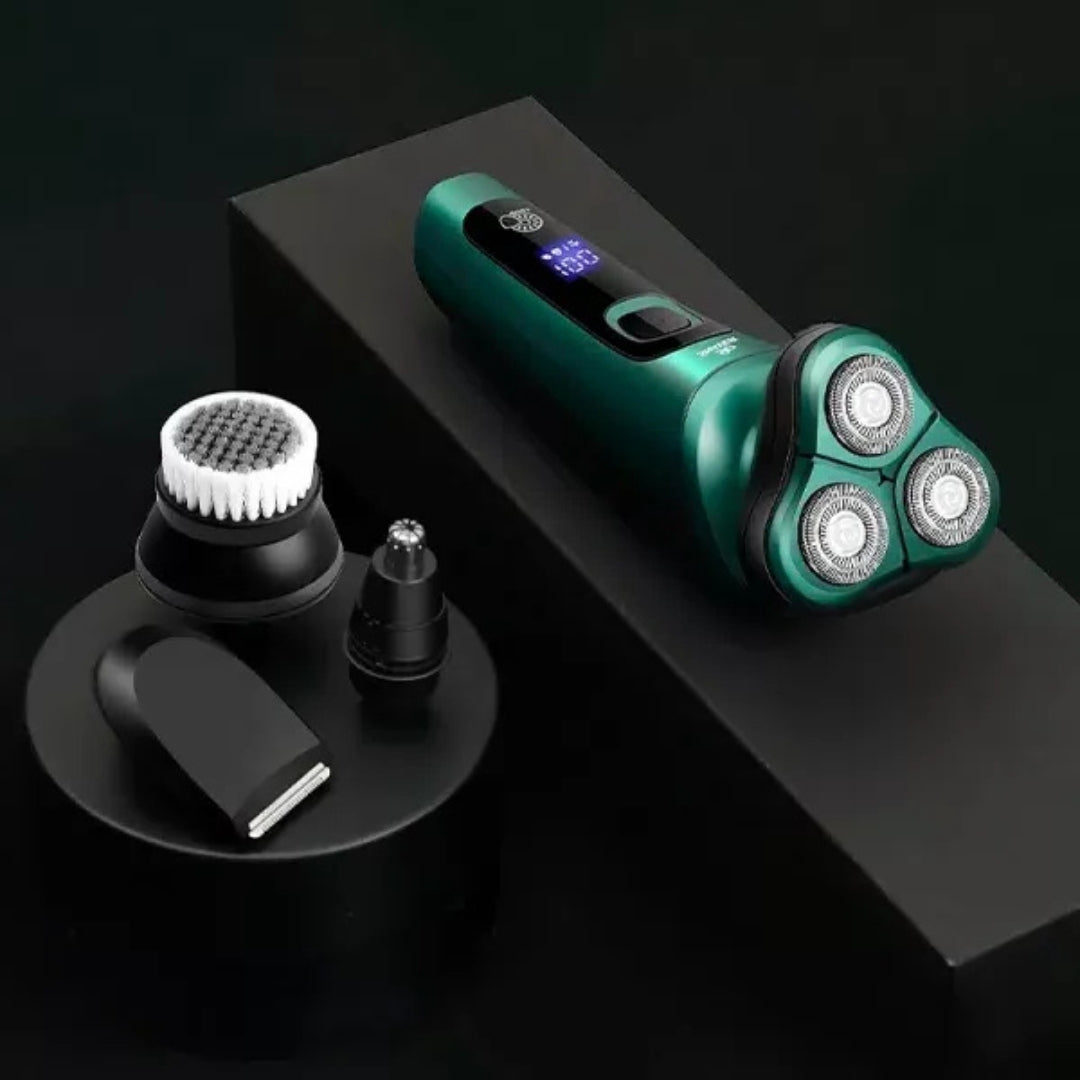 SmoothEdge | Electric Shaver for Men - 4-in-1 Grooming – Waterproof – LED Display – USB Rechargeable – Wet and Dry Shaving