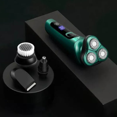 SmoothEdge | Electric Shaver for Men - 4-in-1 Grooming – Waterproof – LED Display – USB Rechargeable – Wet and Dry Shaving