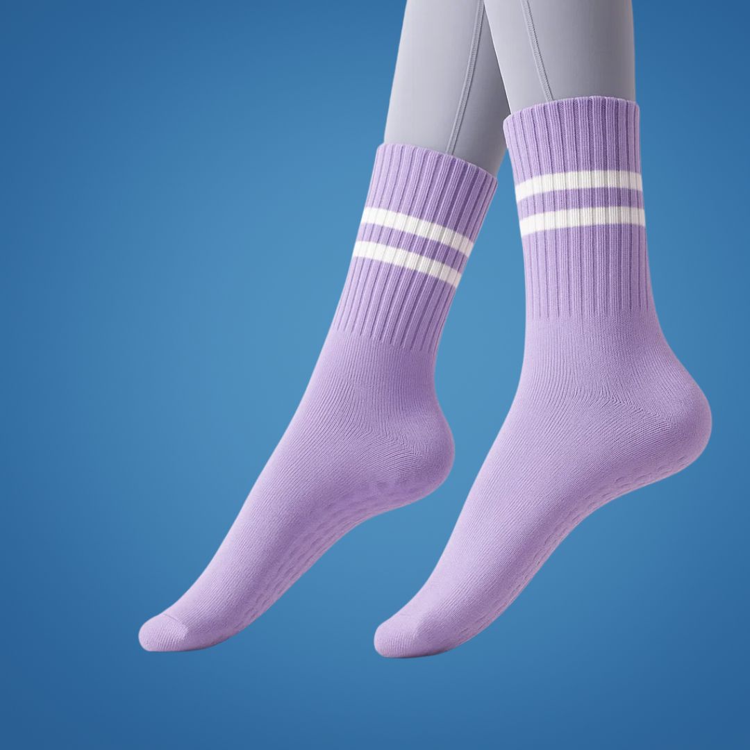GripCore | Pilates Grip Socks – Non-Slip Traction – Breathable Cushioning – Comfort Fit – Stability & Safety for Women’s Studio Workouts