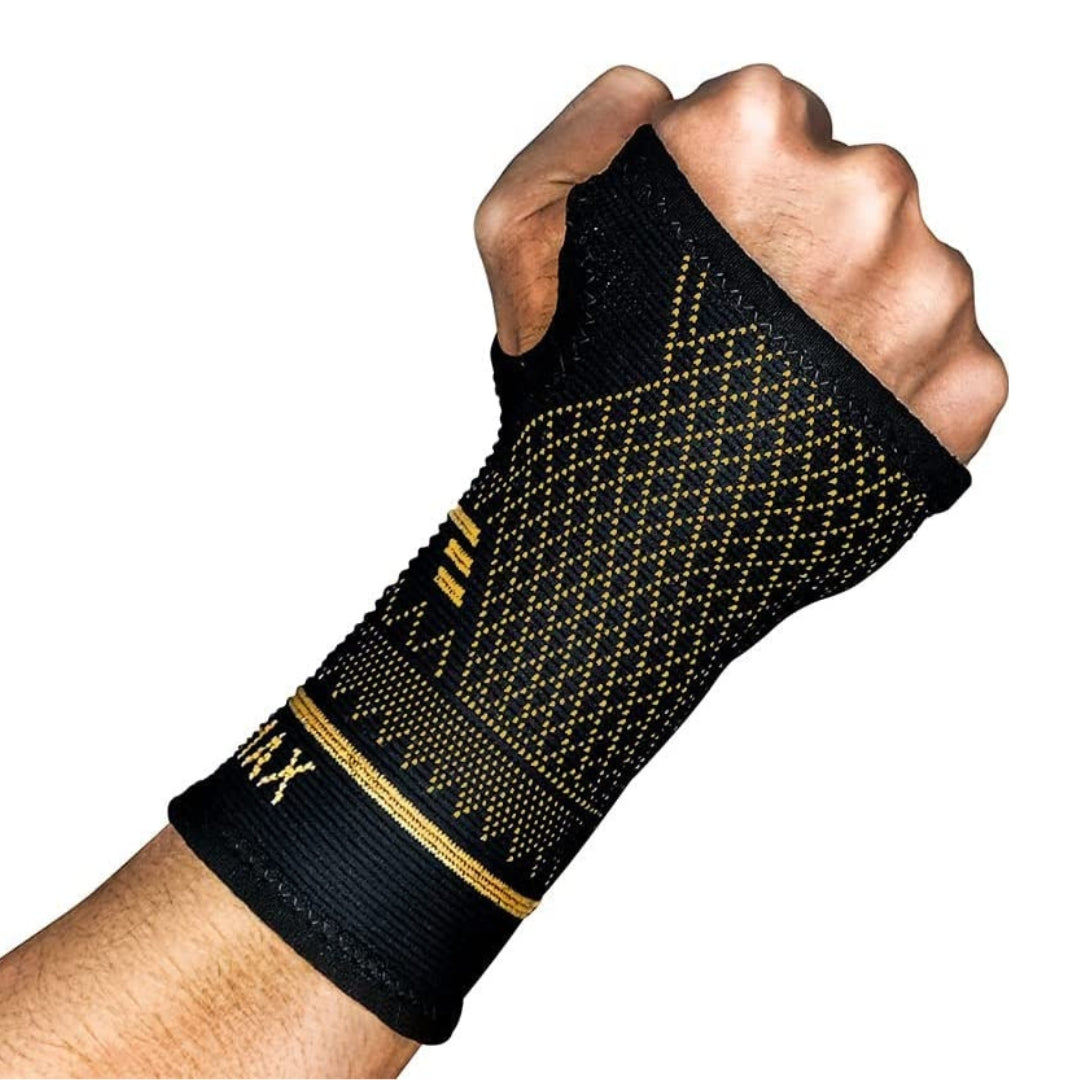 FlexiSupport Wrist Hand Brace for Daily Support and Pain Relief - Breathable fabric | Ideal for Injuries - Chronic Conditions and Post-Surgery Recovery