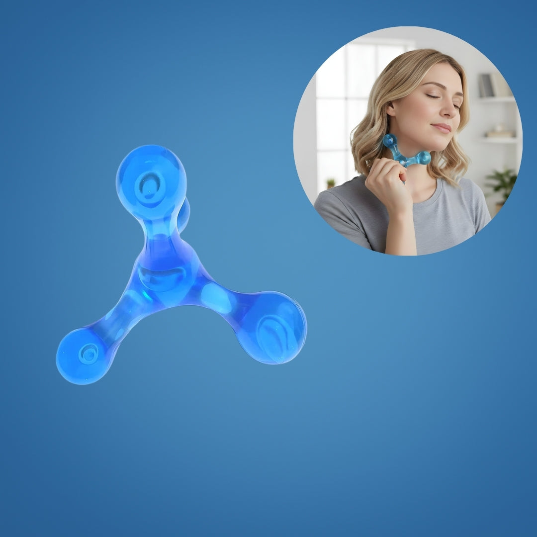 MuscleEase | Trigger Point Massage Ball – Deep Tissue Pain Relief – Compact Handheld – Relieves Knots & Tension in Back, Neck, Legs