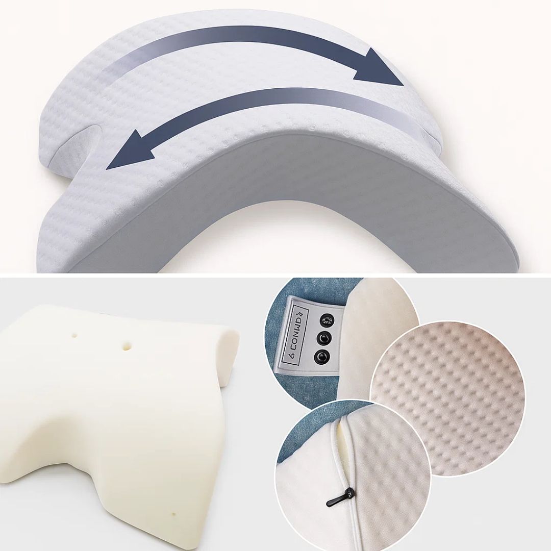 AlignRest | Orthopaedic Neck Support Pillow – Spine Relief & Posture Alignment – Contour Memory Foam – Pain-Free Deep Sleep Support