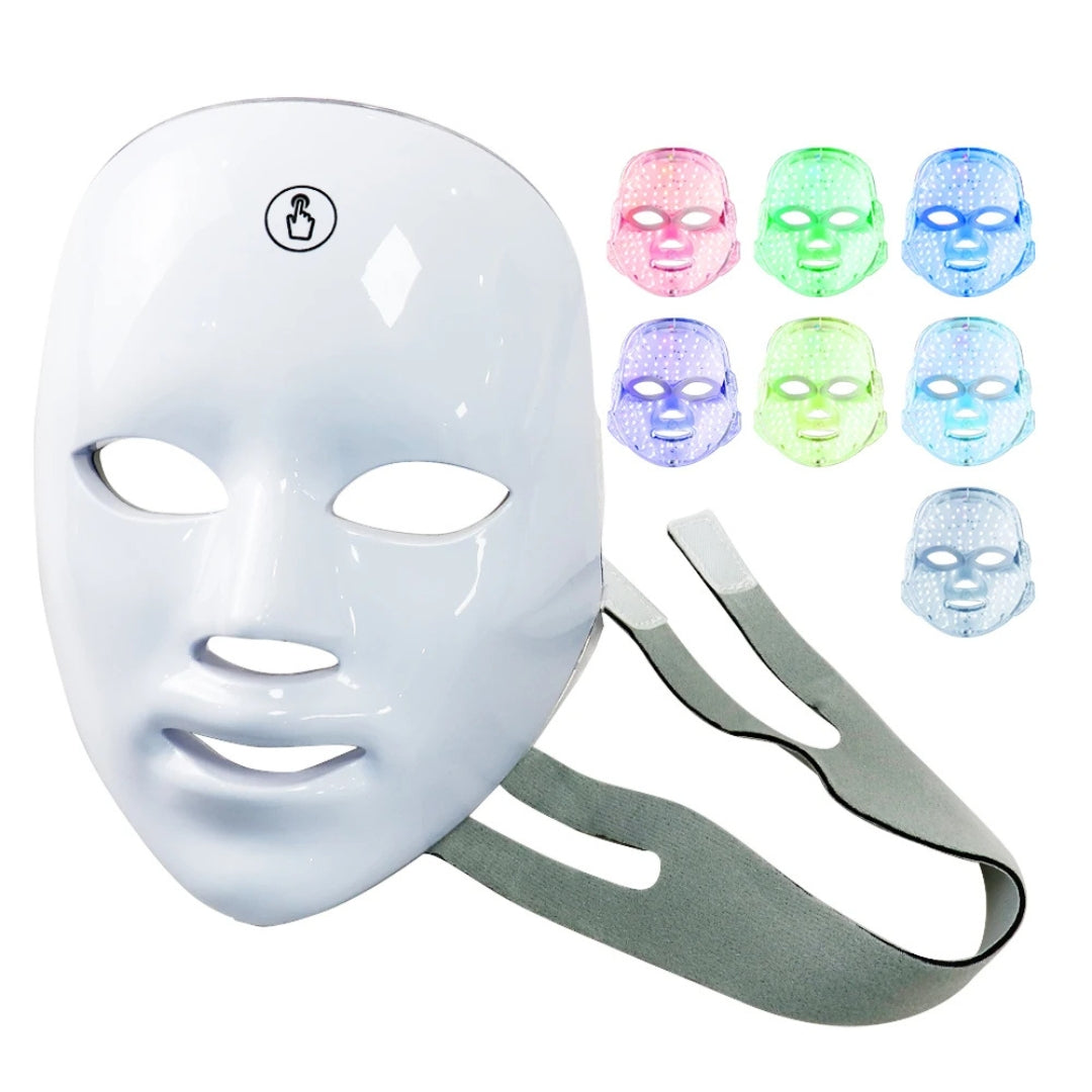 GlowSkin Pro LED Light Therapy Mask | Stimulates Collagen - Reduces Wrinkles - Improves Skin Texture - Soothes Redness