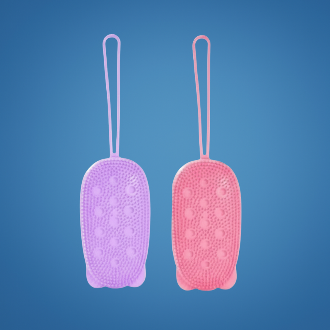 PureGlow | Silicone Body Scrubber – Hygienic Deep Exfoliation – Soft Fast-Dry Silicone – Gentle Massage – Sensitive Skin Daily Use