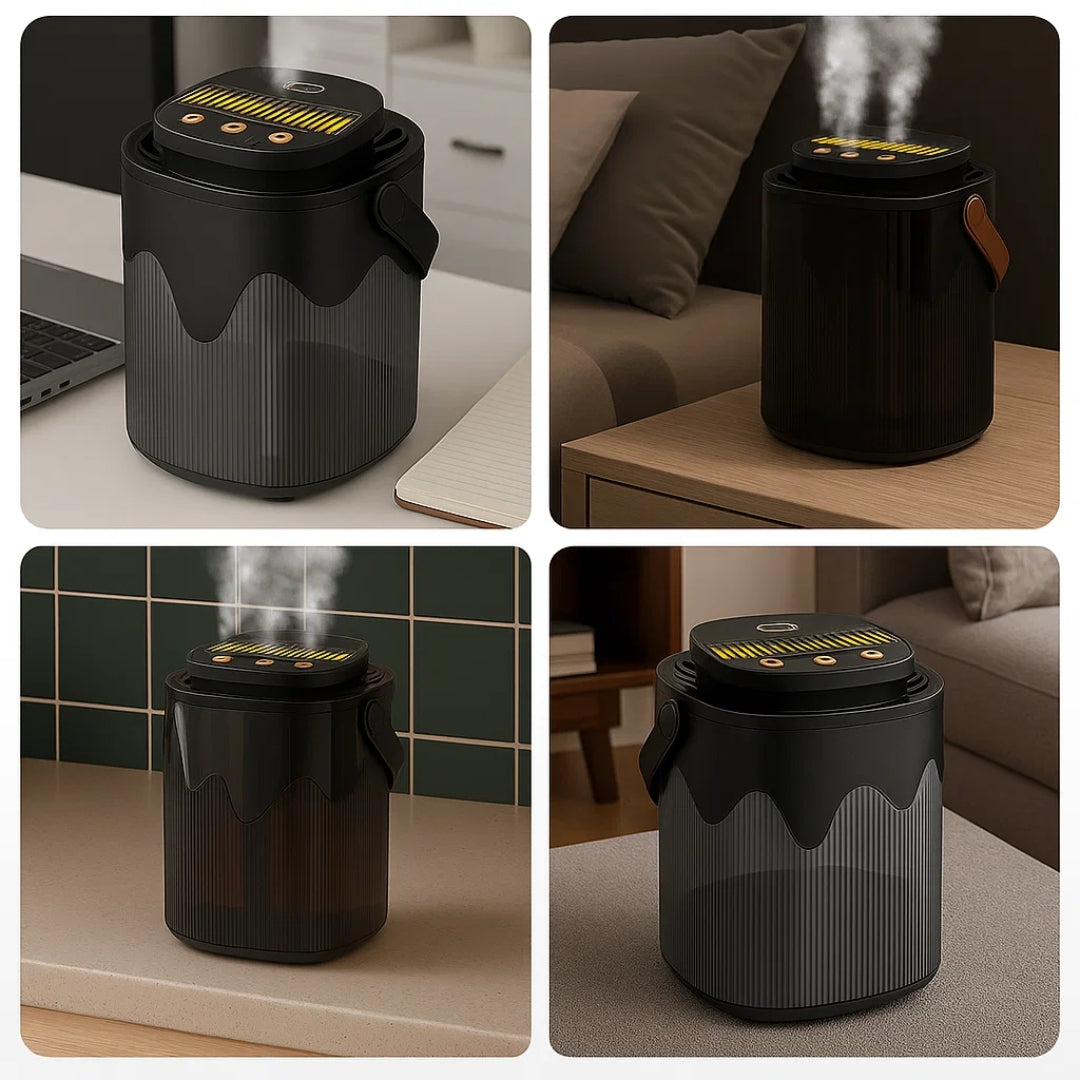 BreatheWell | Air Humidifier Diffuser – Essential Oil Aroma – Quiet 3 L Tank – Relieves Dry Air, Soothes Skin & Improves Sleep Quality