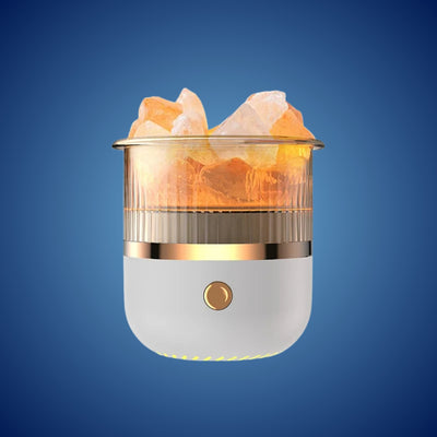 SereniGlow Crystal Salt Humidifier | USB Aroma Diffuser – Night Light & Air Purifier – For Relaxation, Stress Relief & Improved Air Quality