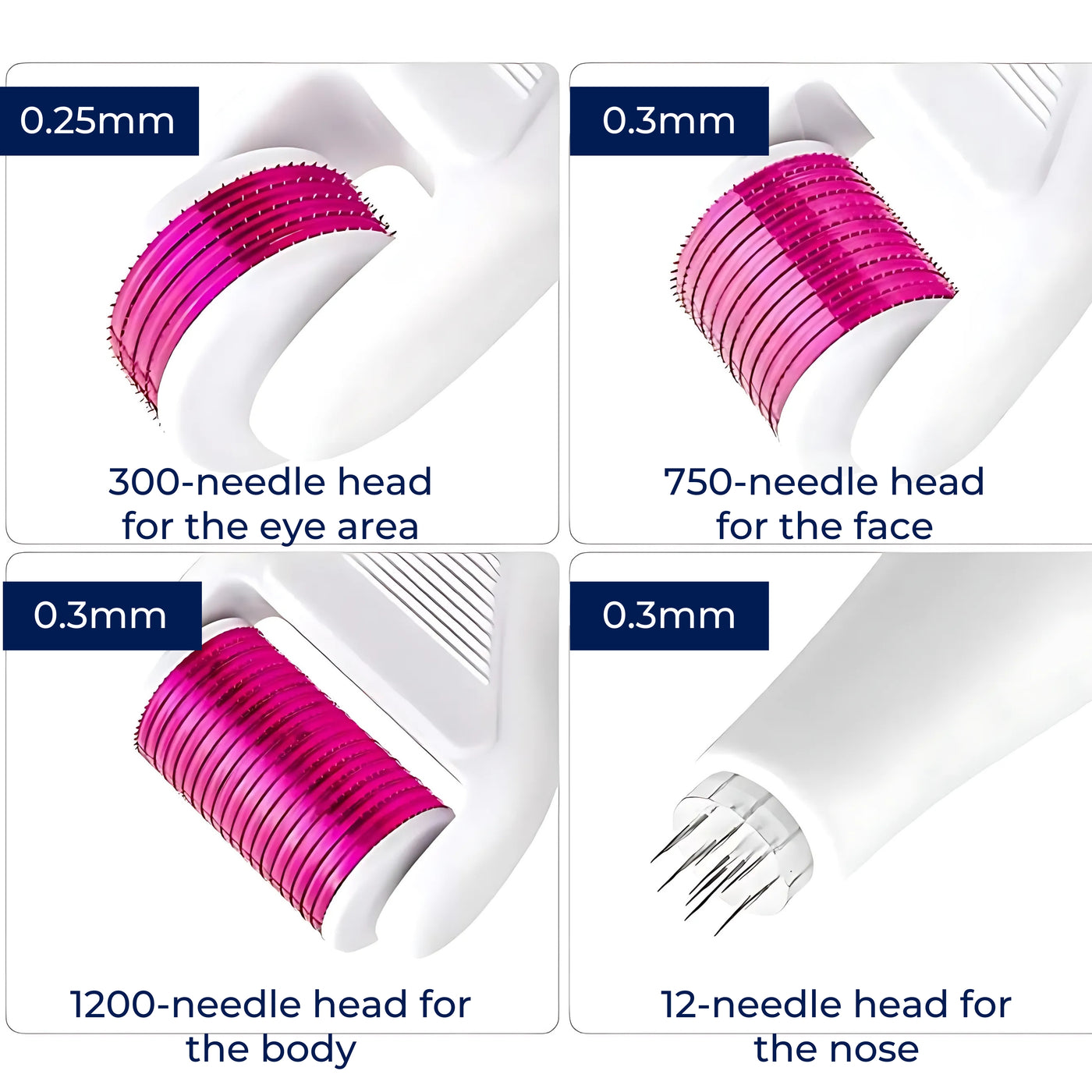 DermaGlow Microneedling Derma Roller Kit – Anti-Ageing – Titanium Needles – Home Skincare for Women