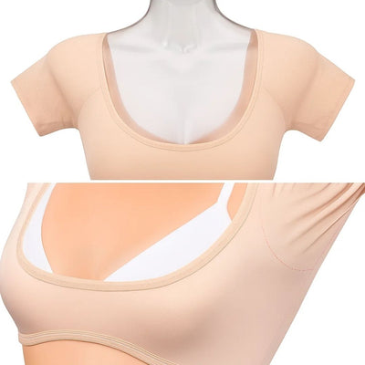 InvisiDry | Underarm Sweat Pad – Prevent Sweat Stains – Discreet Breathable Cotton Insert – Keep Clothes Fresh & Women Confident Daily