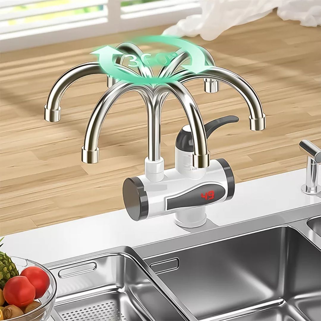 AquaSwift | Instant Hot Water Tap – Tankless Design – Compact Energy-Efficient Unit – Ideal for Kitchens & Bathrooms