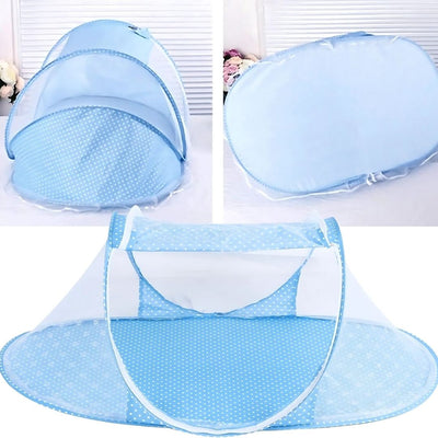 SleepSafe | Baby Travel Bed – Pop-Up Mosquito Net – Breathable Mesh – Infant Outdoor Sleep