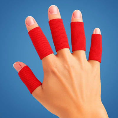 FlexiGuard | Finger Protection Sleeves – Injury Prevention – Breathable Snug Fit - Keeps wounds and bandages in place – Sports and Daily Comfort