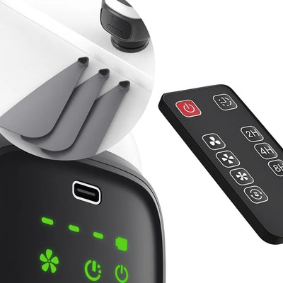 AirGlide | Portable Remote-Control Ceiling Fan with Light – Battery-Powered 30h – Quiet Cooling Comfort – Ideal for Home Camping Travel